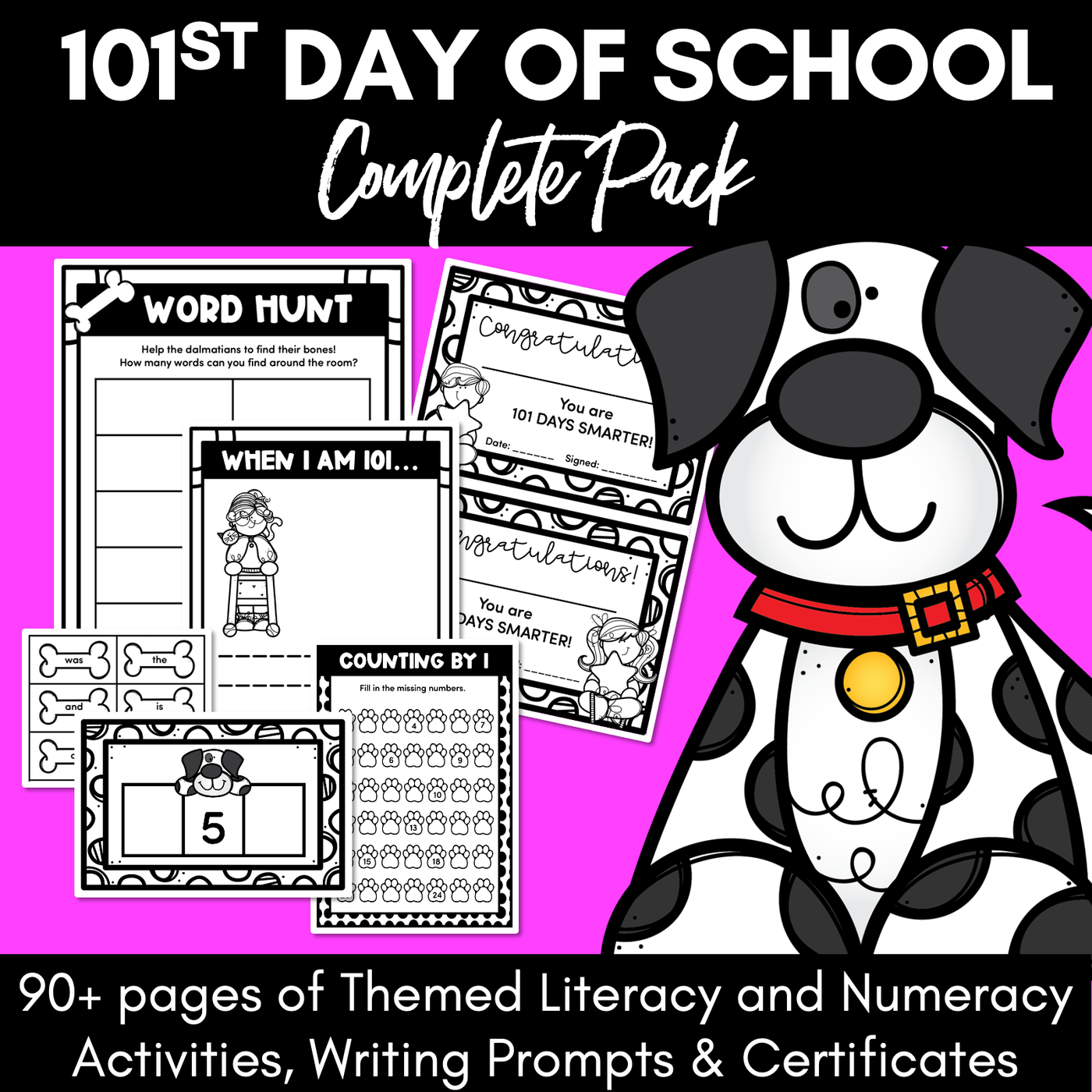 101st Day of School Activities - 101 Days of School Celebration Pack