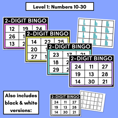 2-Digit Number Bingo with MAB Blocks