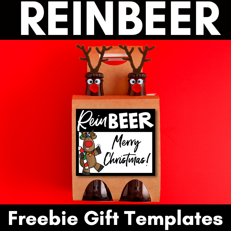 REINBEER Freebie Teacher Gift Tags