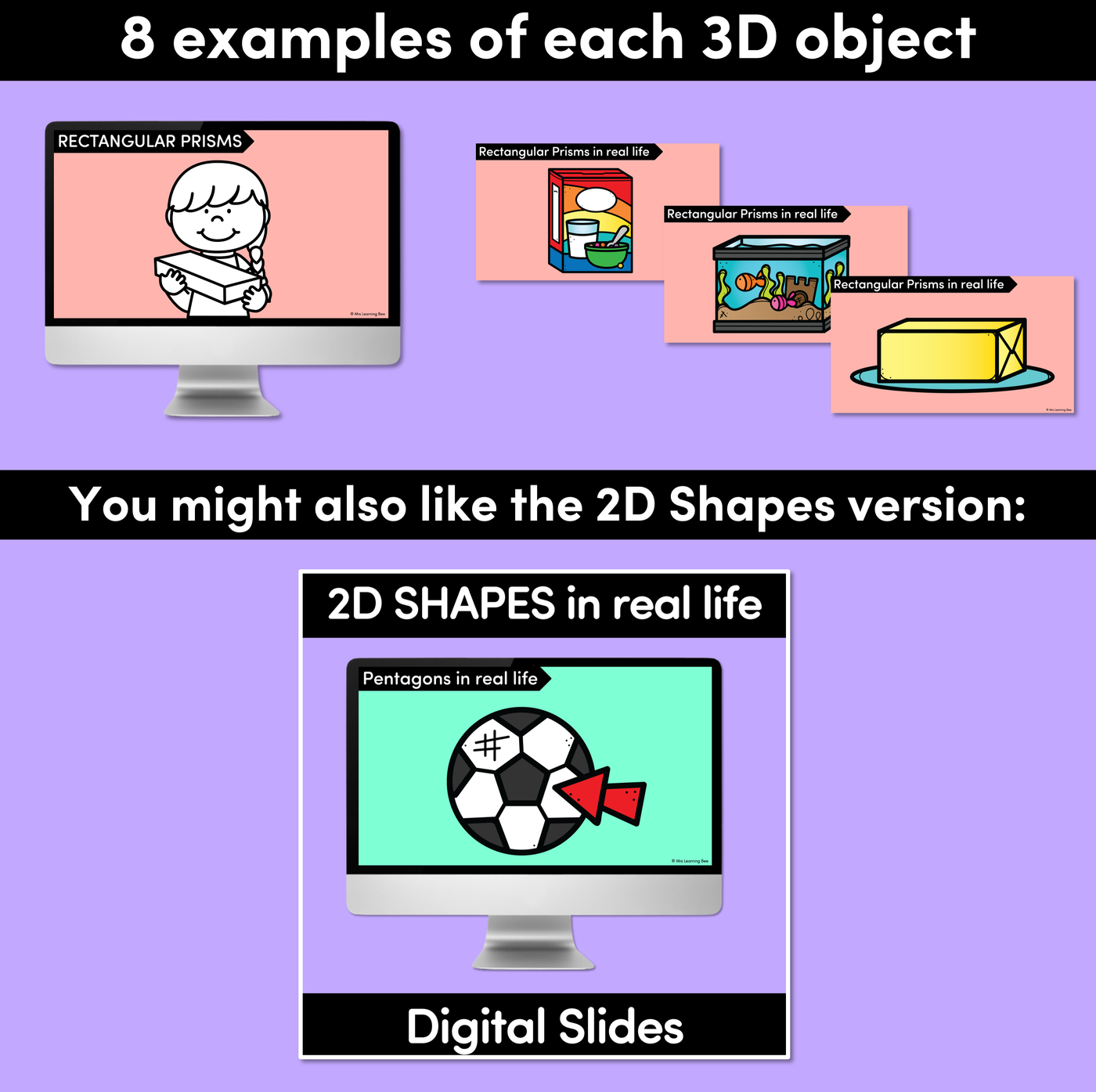 3D Objects in Real Life Digital Slides
