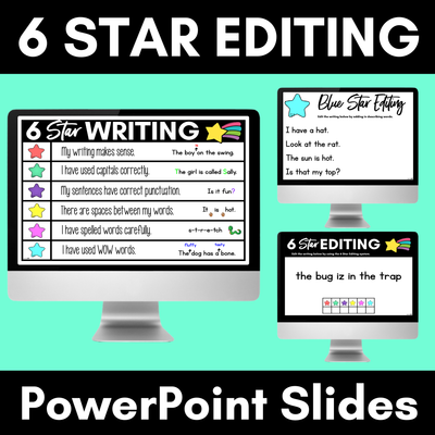 6 Star Editing Checklist | PowerPoint Slides