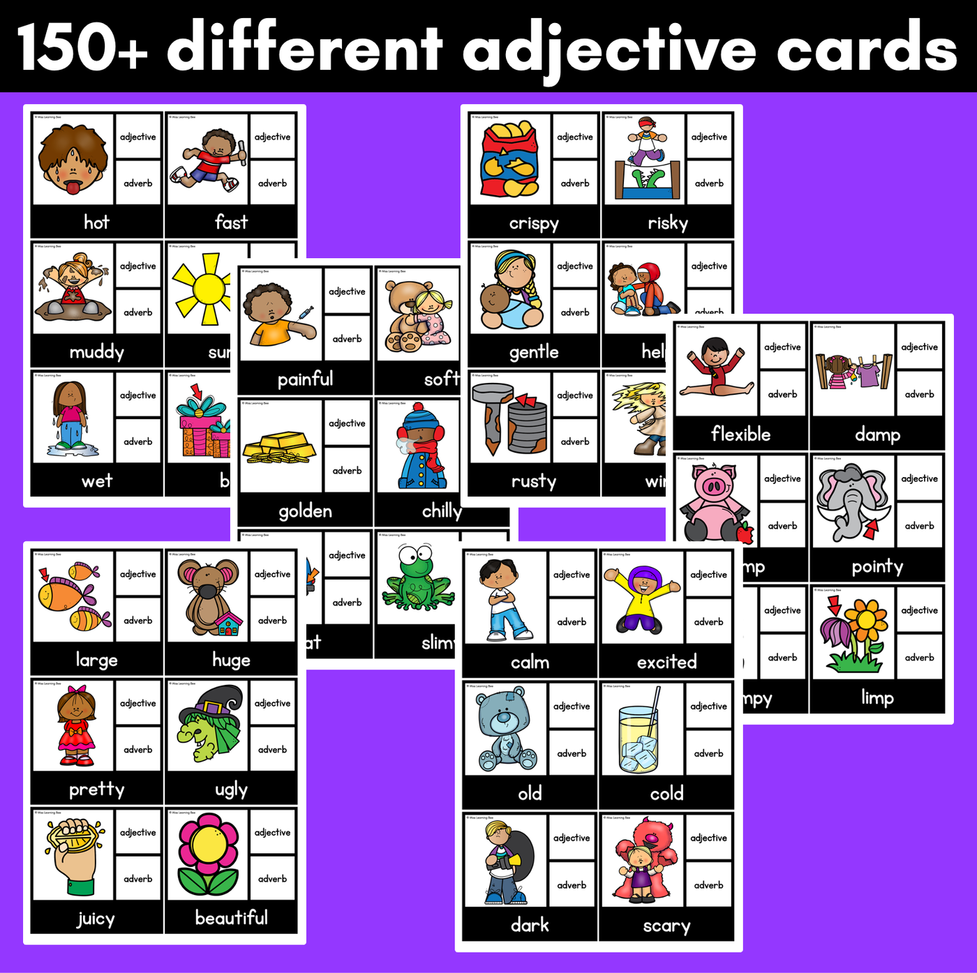 Adjective or Adverb Clip Cards - LOW PREP GRAMMAR ACTIVITY