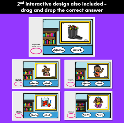 Adjective or Adverb Interactive PowerPoint Slides