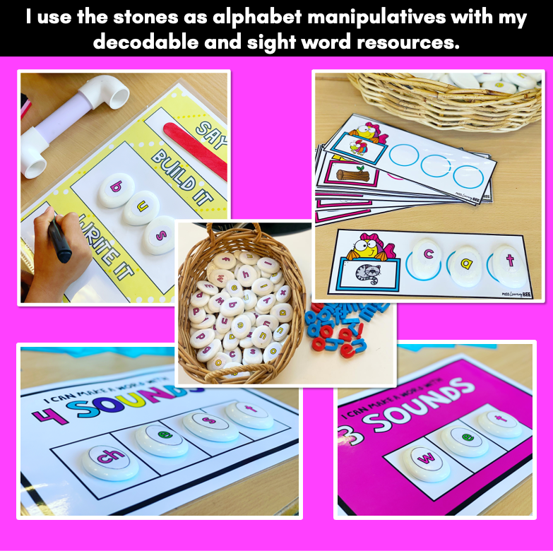 DIY Alphabet Manipulatives | SOUND STONES FREEBIE