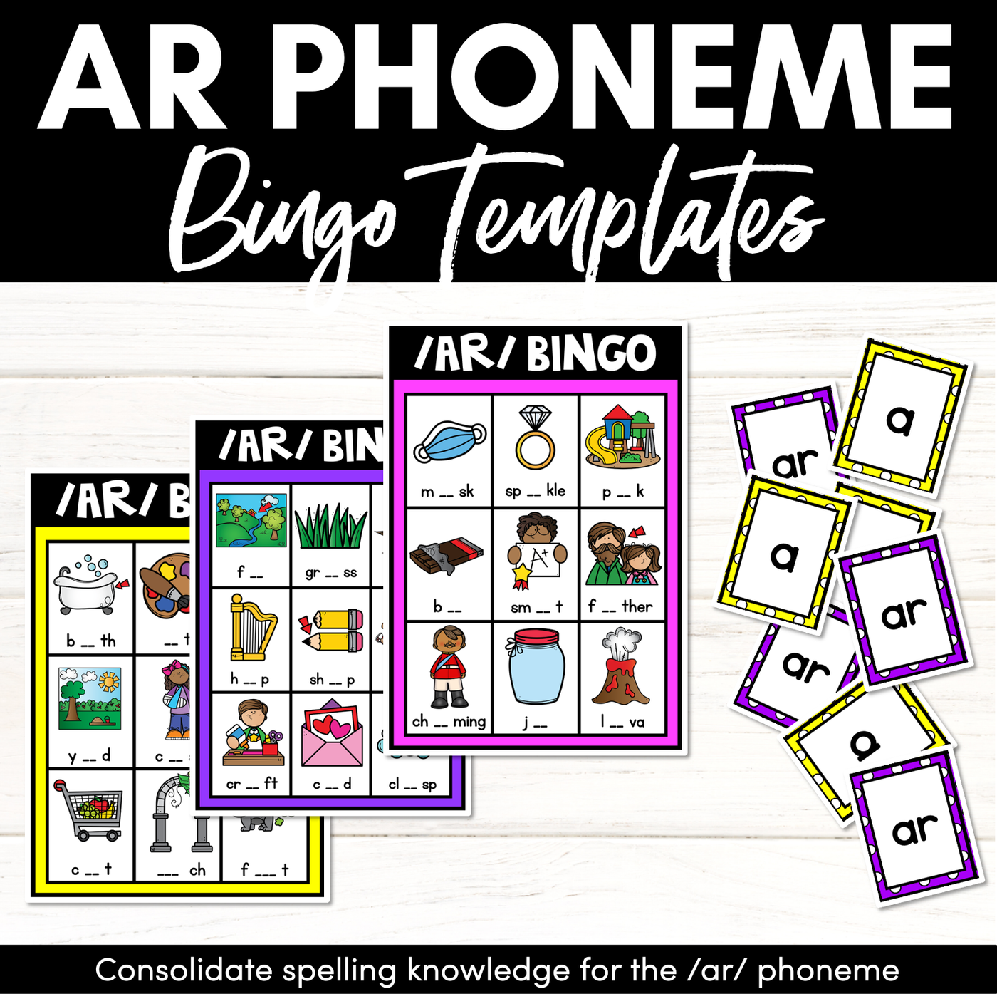 AR Phoneme Bingo