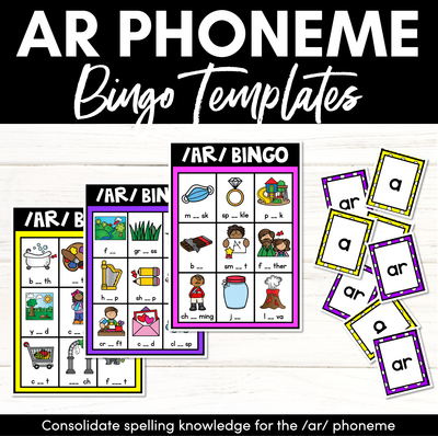 AR Phoneme Bingo