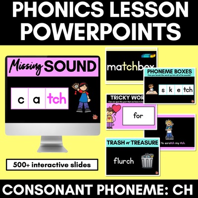 Consonant Sound CH PowerPoint | CH TCH