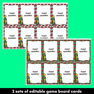 Editable Christmas Board Game Templates