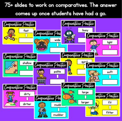 Comparative Adjectives PowerPoint Slides