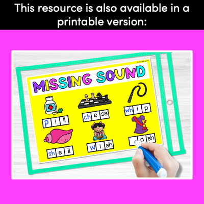 Missing Sounds Digital Activity | Common Digraphs
