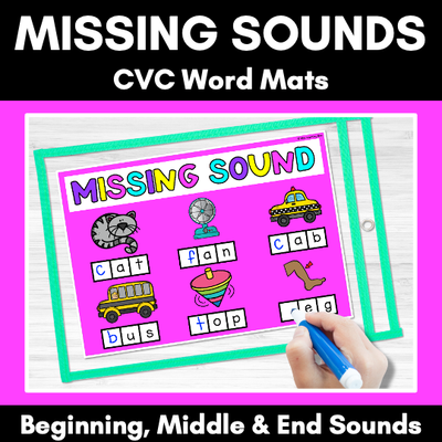 Missing Sounds Mats | CVC Words
