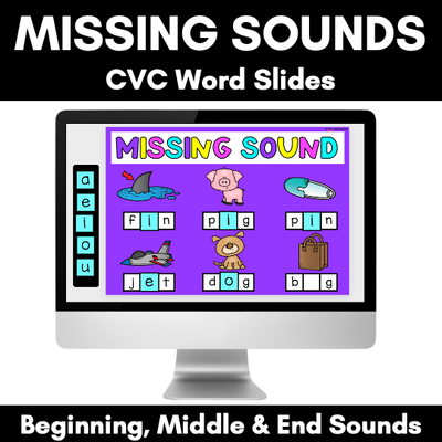 Missing Sounds Digital Activity | CVC Words