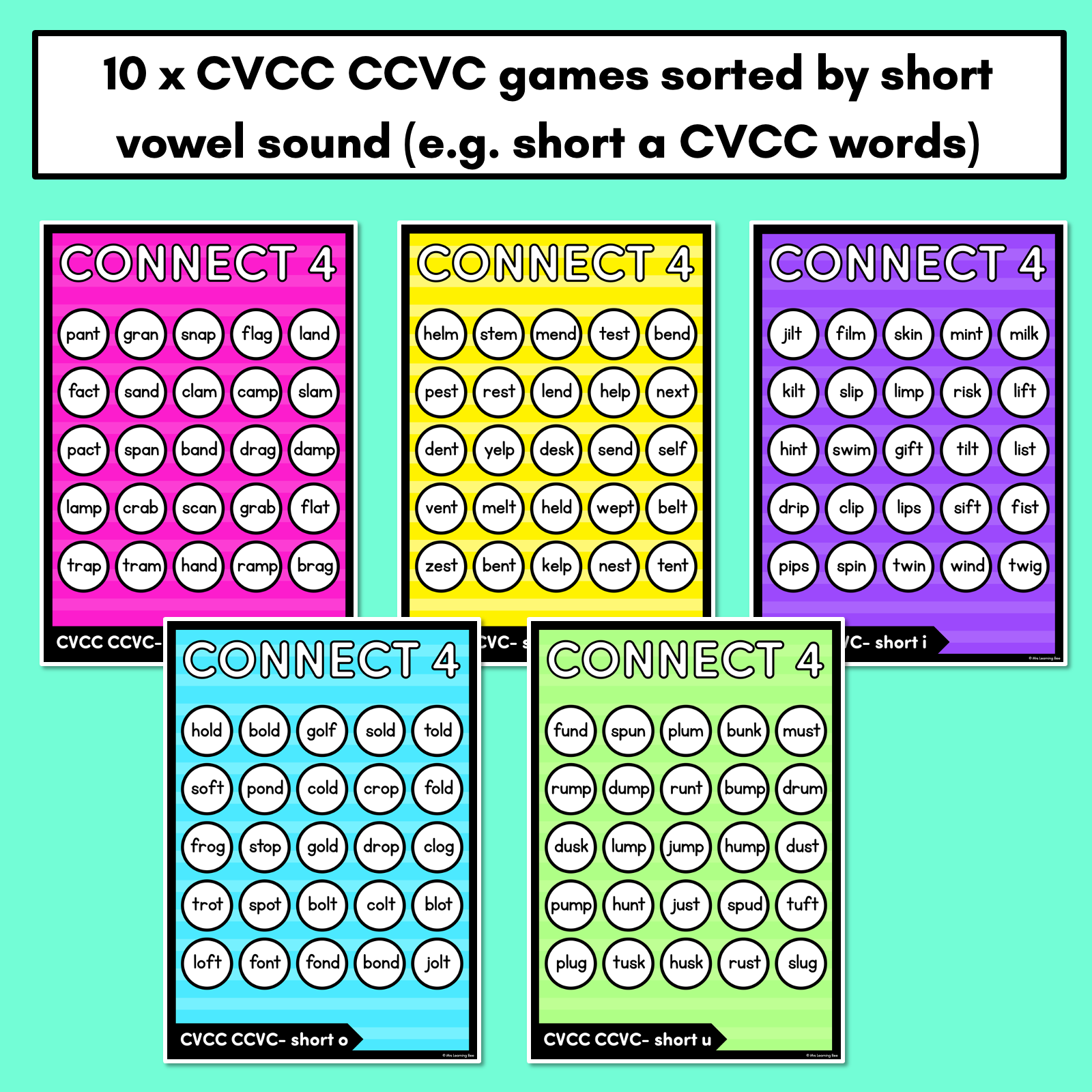 cvcc-ccvc-words-no-prep-phonics-game-connect-4-mrs-learning-bee