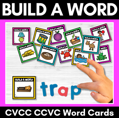 CVCC CCVC Word Building Cards