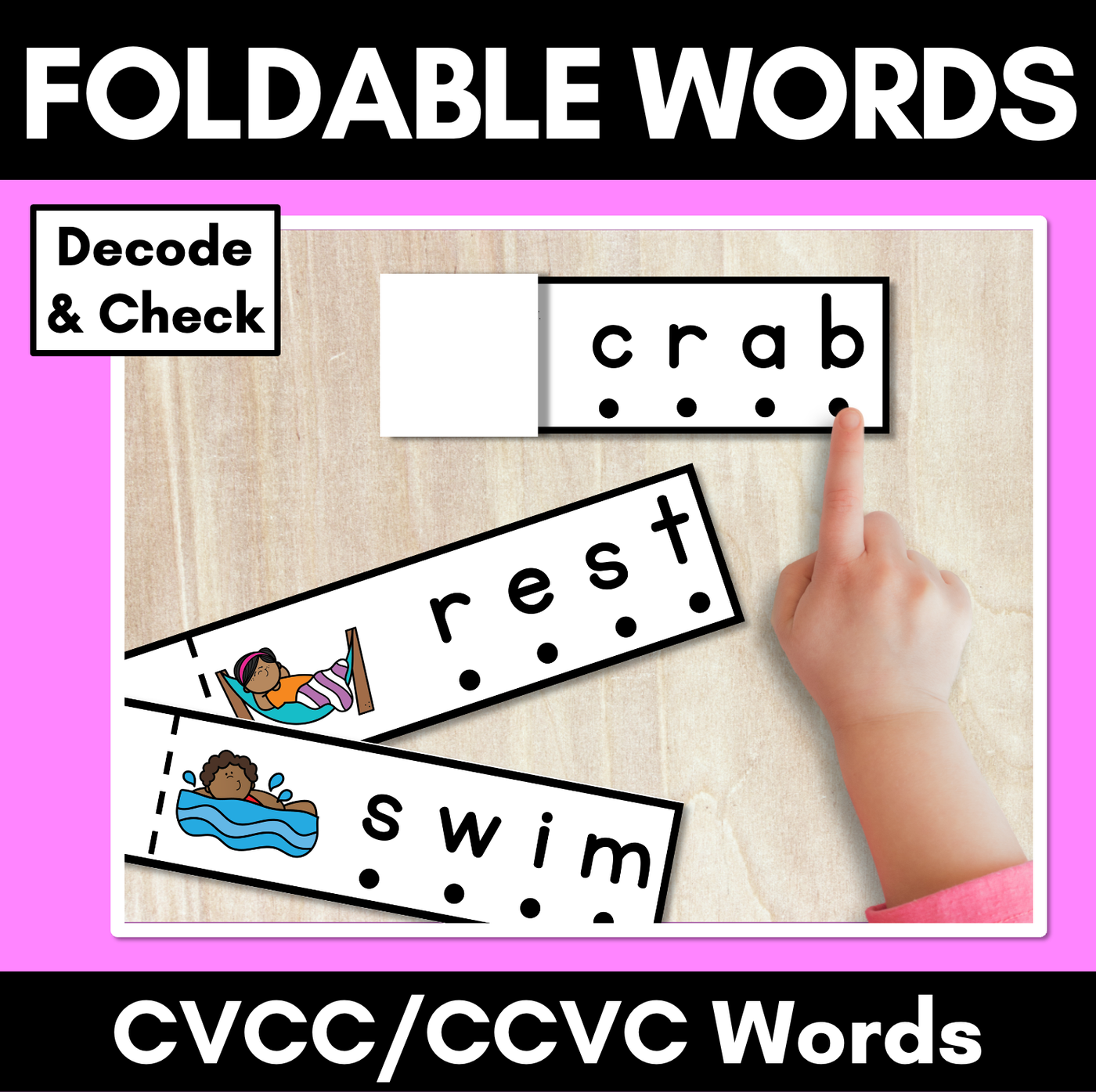 CVCC CCVC Foldable Words