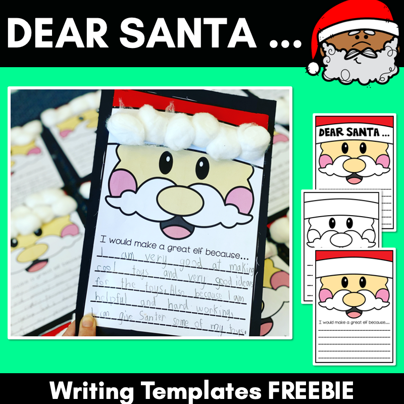 Dear Santa Craftivity & Writing Prompt