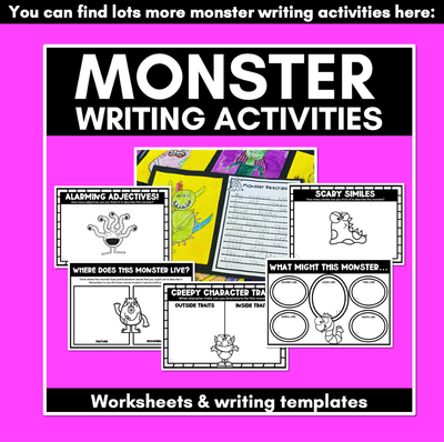 Monster Descriptions Writing Template Freebie