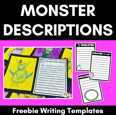 Monster Descriptions Writing Template Freebie