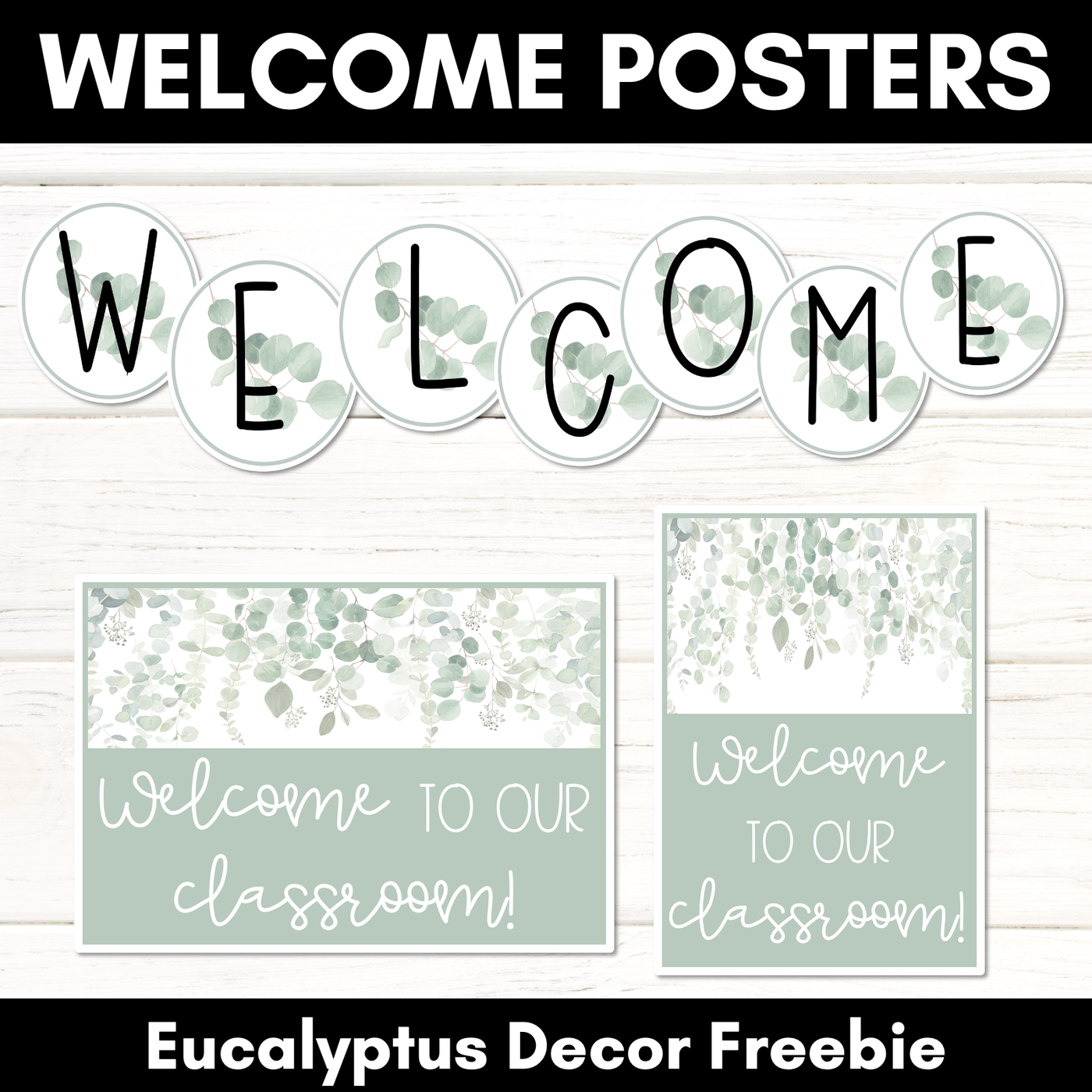 EUCALYPTUS DECOR Welcome Posters