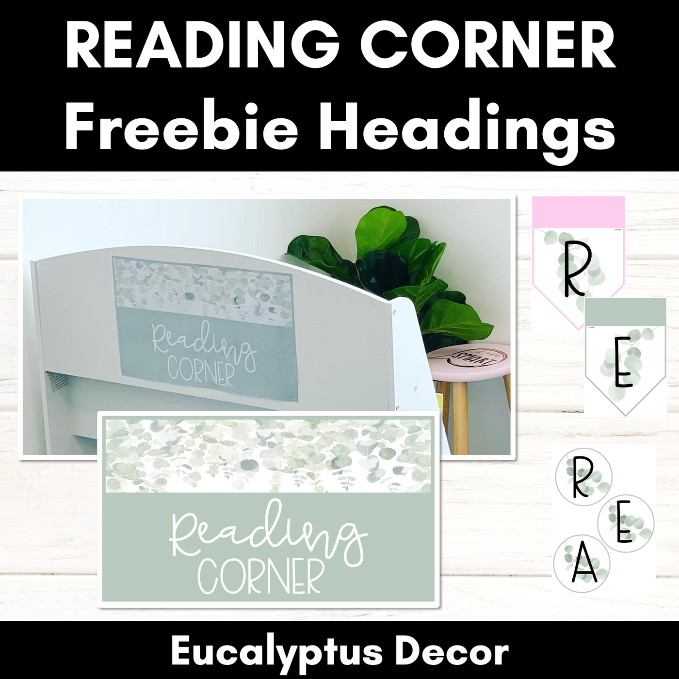 EUCALYPTUS DECOR Reading Corner Headings
