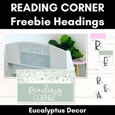 EUCALYPTUS DECOR Reading Corner Headings