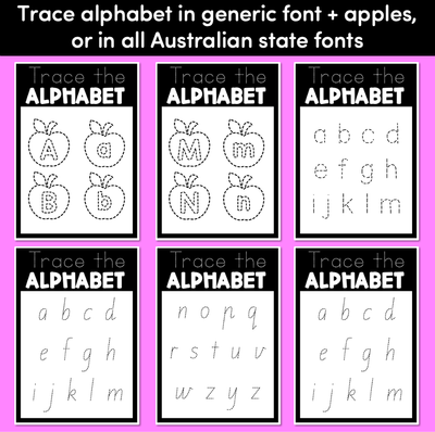 FINE MOTOR KINDERGARTEN ACTIVITIES | Alphabet & Number Tracing Printables
