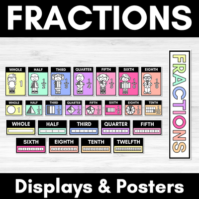 Fraction Posters RAINBOW