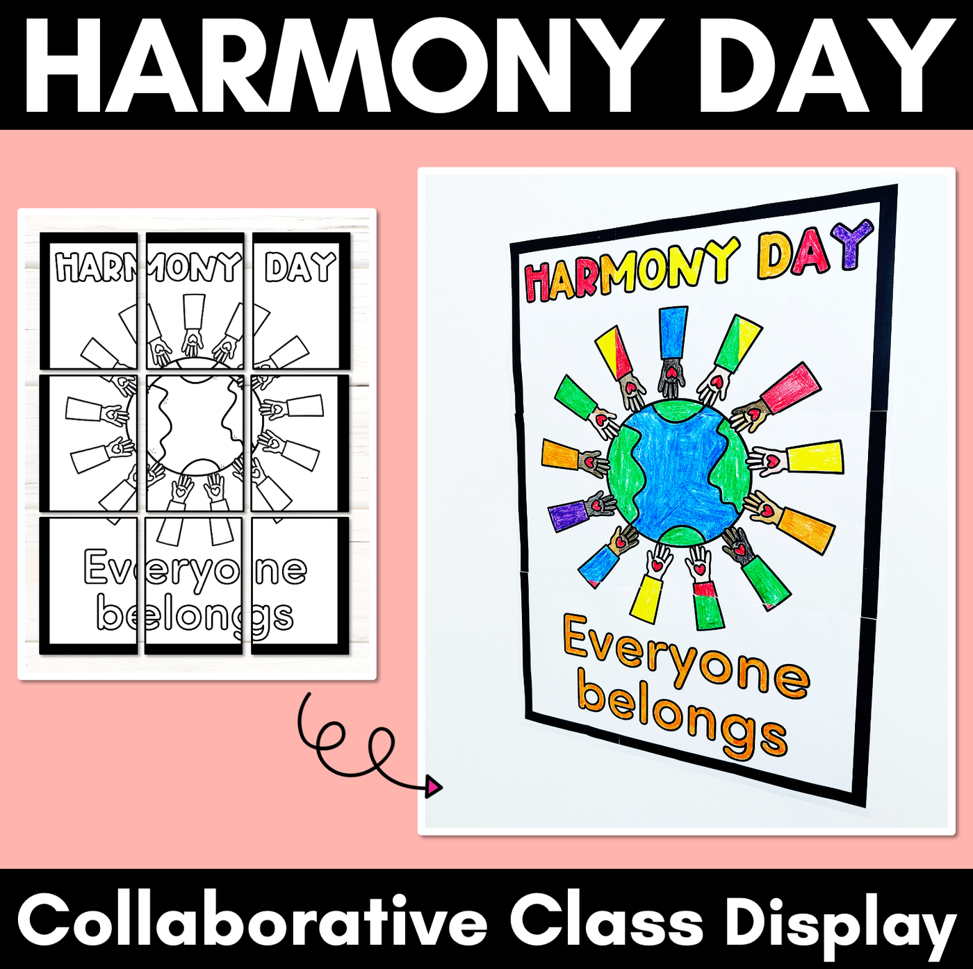 Harmony Day Collaborative Class Artwork Activity