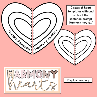 Harmony Hearts - Harmony Day Activity with Jigsaw Hearts