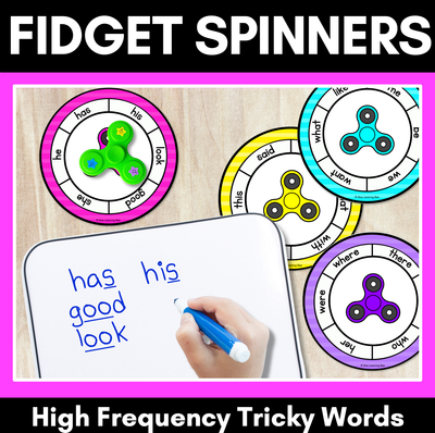 High-Frequency Word Games - Fidget Spinner Templates