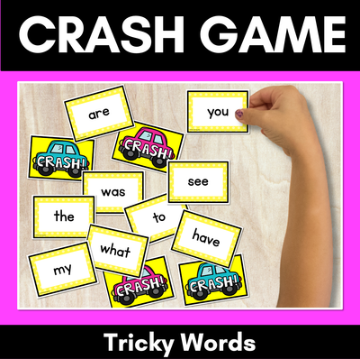TRICKY WORDS CARD GAME - Crash Phonics Game