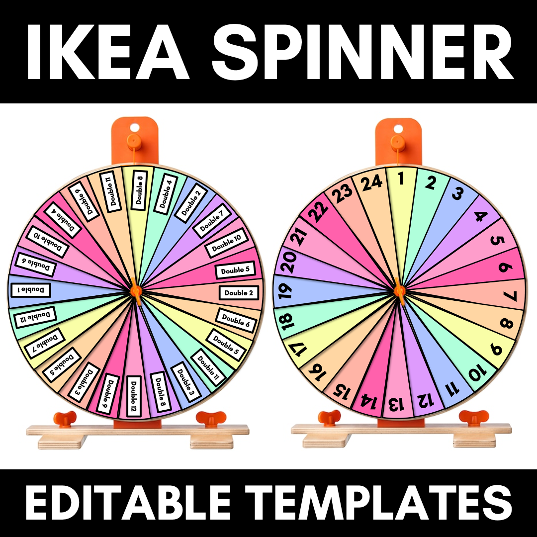 Ikea Spinner Editable Templates