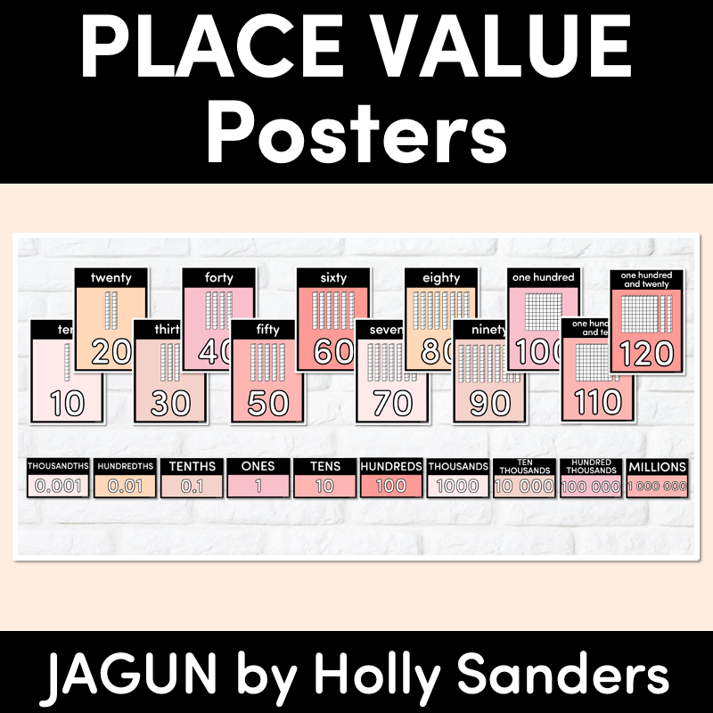 PLACE VALUE POSTERS - The Jagun Collection