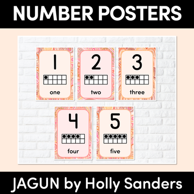 NUMBER POSTERS - The Jagun Collection