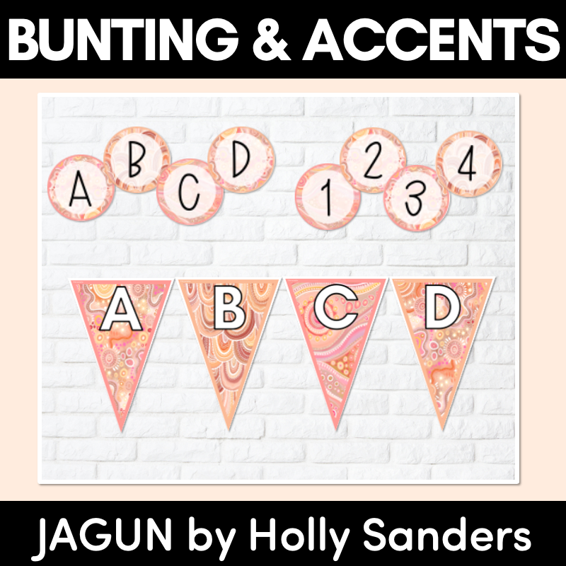 BUNTING & ACCENTS - Alphabet + Numbers - The Jagun Collection