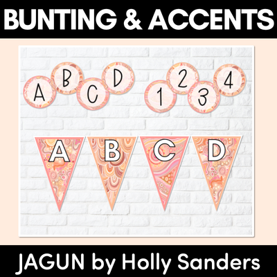 BUNTING & ACCENTS - Alphabet + Numbers - The Jagun Collection