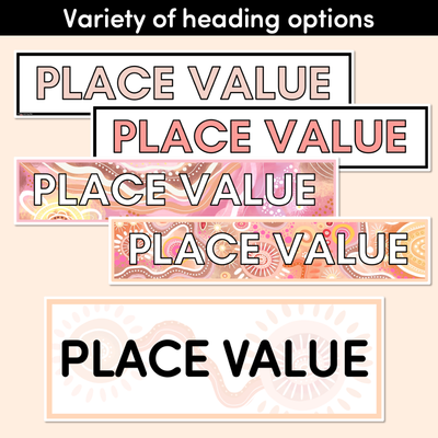 PLACE VALUE POSTERS - The Jagun Collection