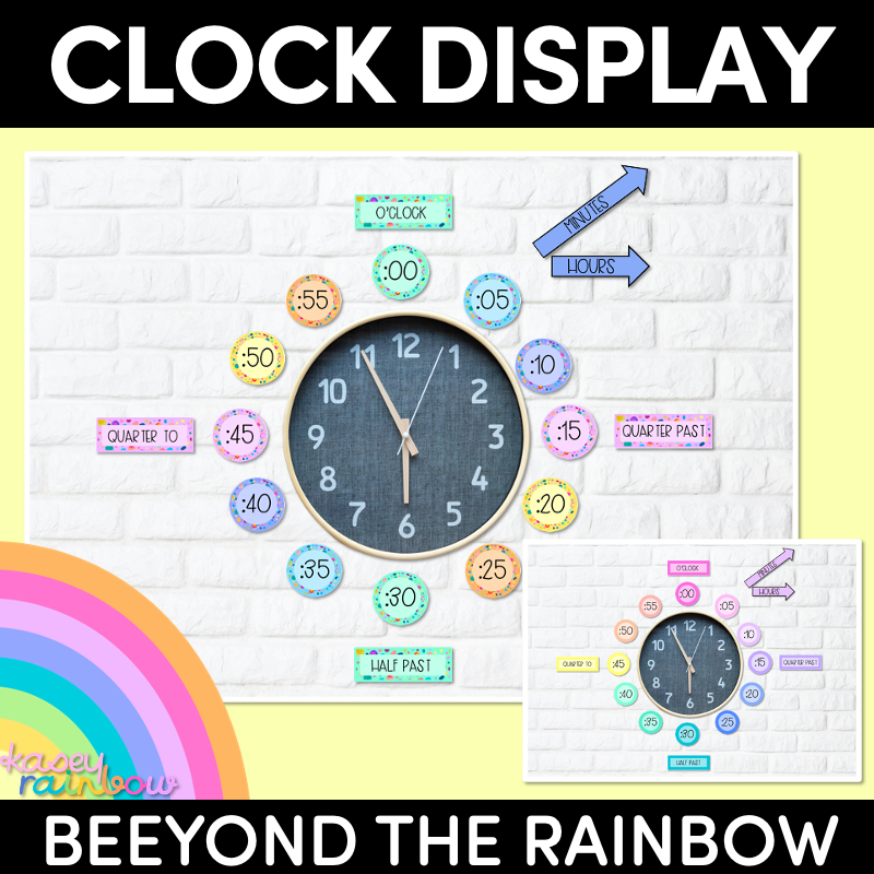 CLOCK DISPLAY - The Kasey Rainbow Collection