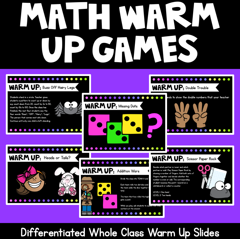 Maths Warm Up Games | PowerPoint Slides