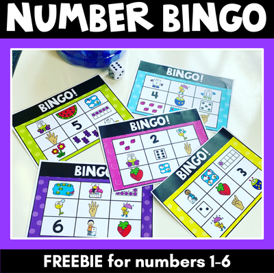 Kindergarten Math FREEBIE - Number Bingo
