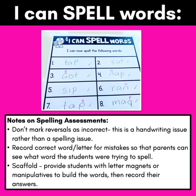 Phonics Check In Assessment Templates