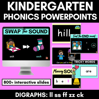 Phonics Powerpoint  | LL SS FF ZZ CK