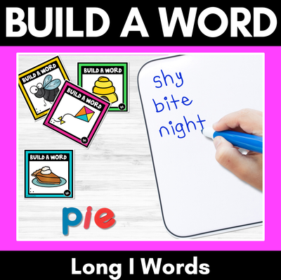 Long Vowel I Sound Word Building Cards