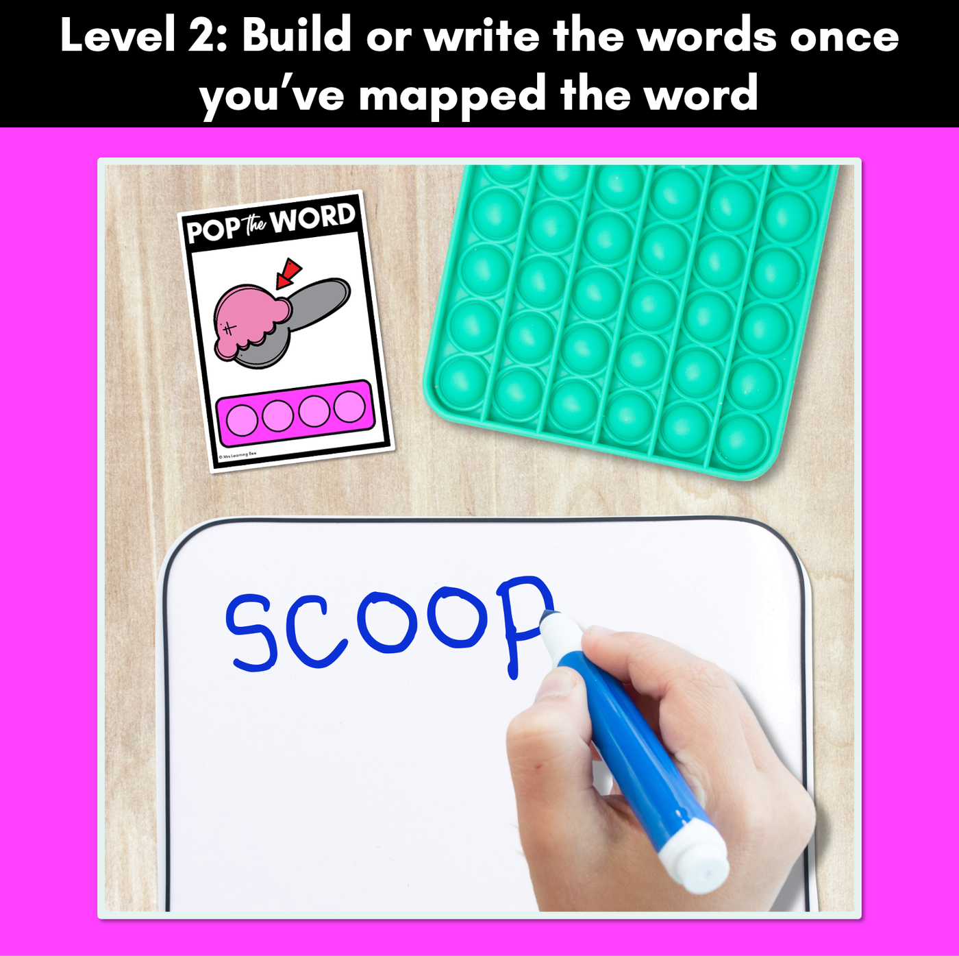 LONG VOWEL U POPPIT TASK CARDS - Phonemic Awareness + Word Mapping