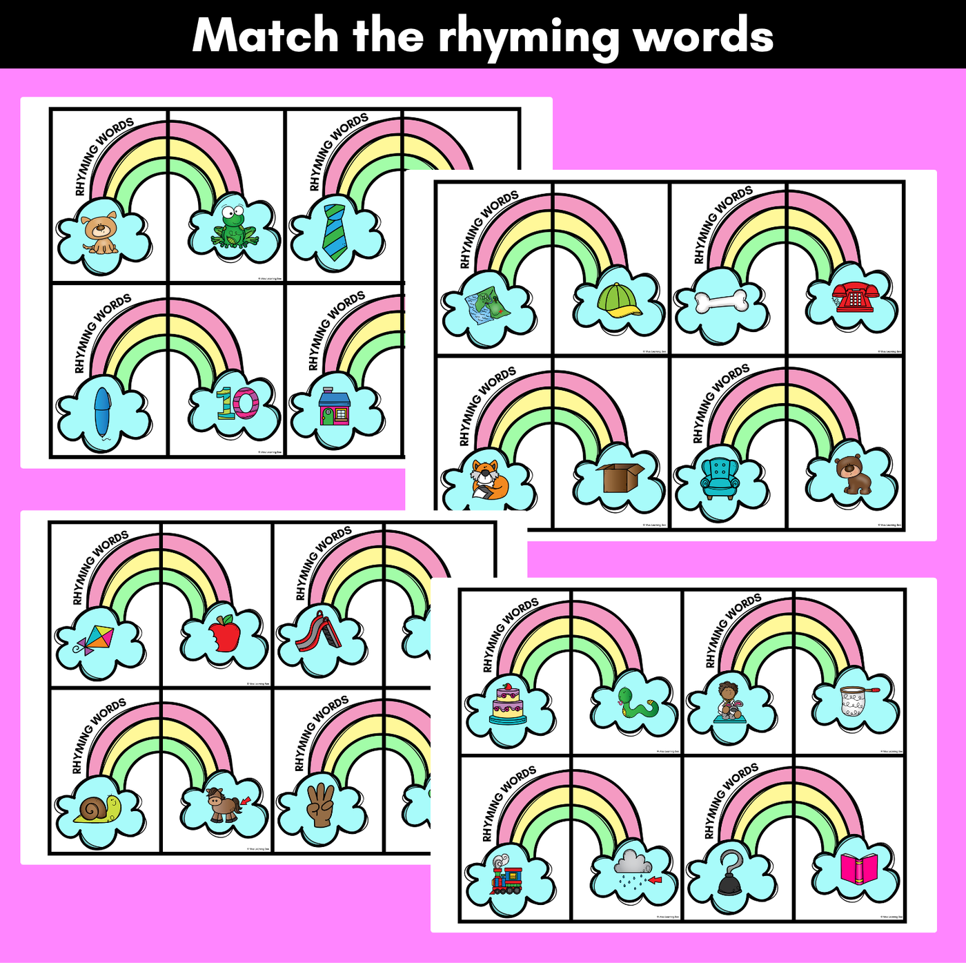 Rhyme Match Activity - Phonological Awareness Center