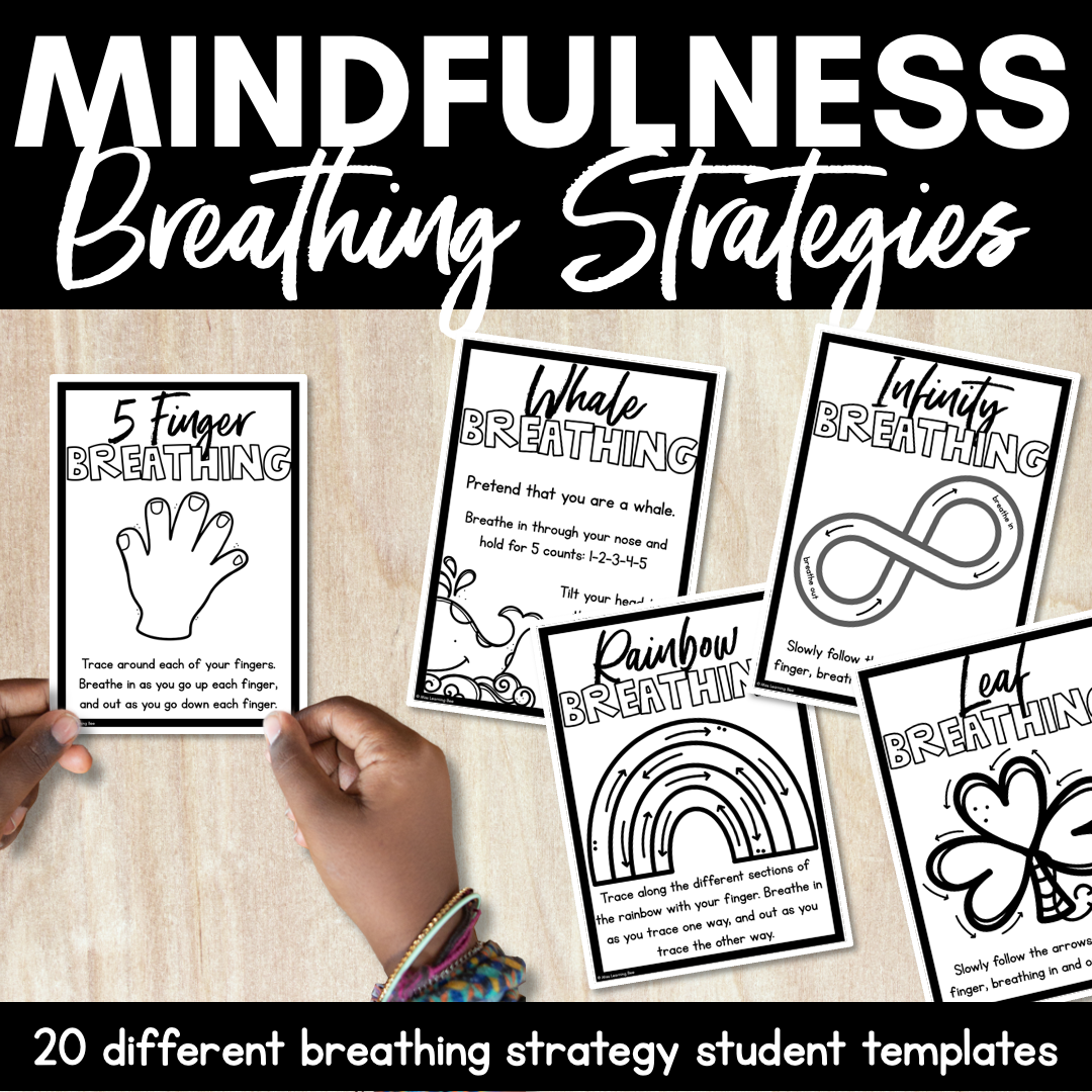 Mindful Breathing Exercises for Kids - Breathing Strategies Student Templates