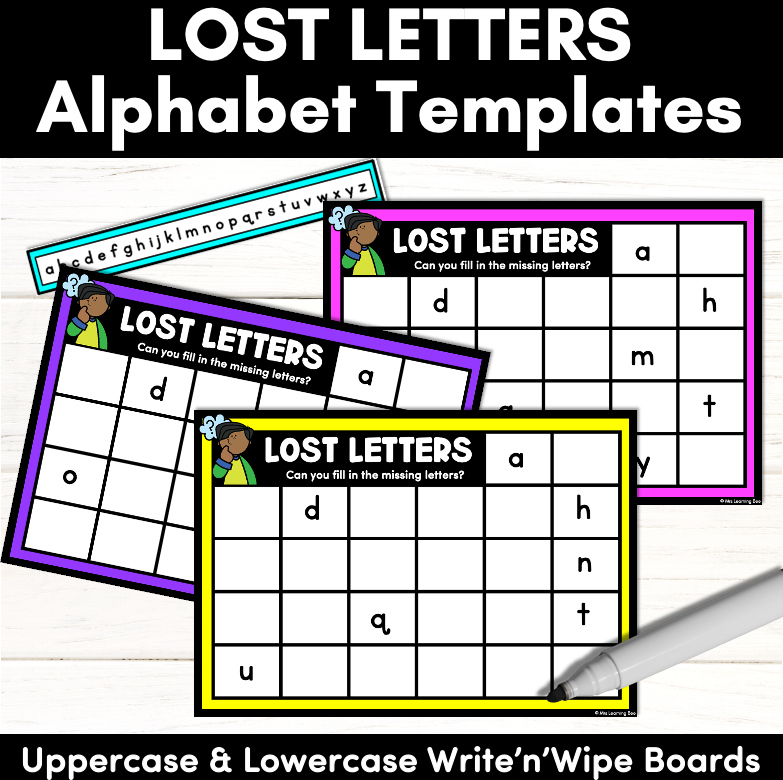 LOST LETTERS | Missing Letter Alphabet Printables
