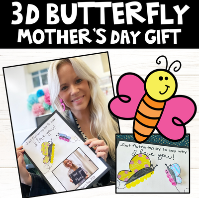 3D Butterfly Craft for Mother's Day