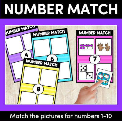 NUMBER MATCH ACTIVITY | Numbers 1-10