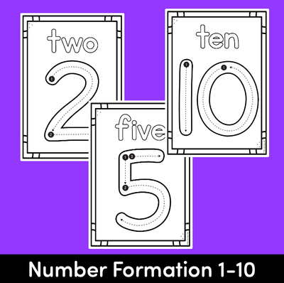 Kindergarten Math Worksheets | Numbers 1 - 10
